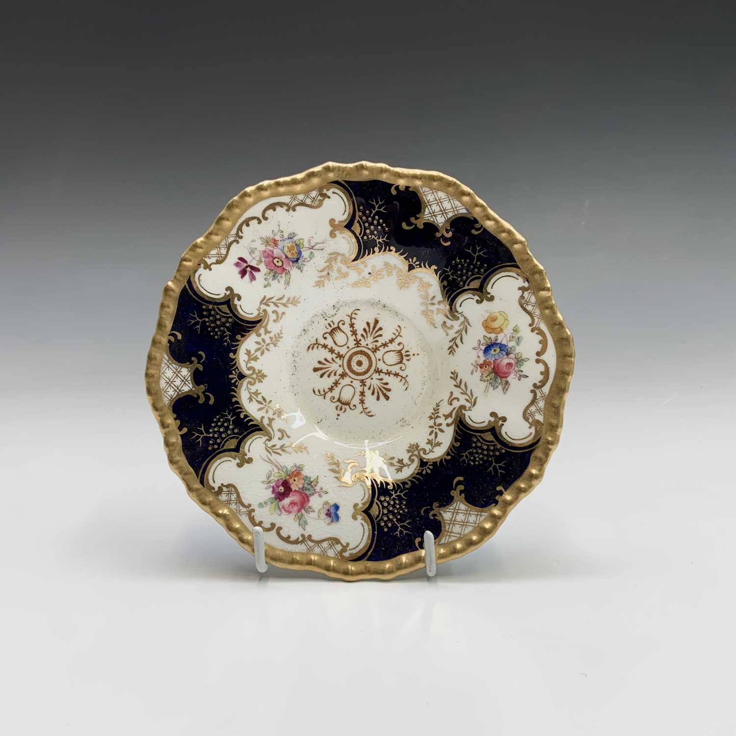 A miniature Dresden style cup and saucer of quatrefoil outline, together with a quantity of other - Image 10 of 20