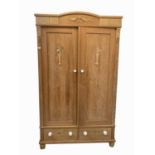 A French pine armoire, height 196cm, width 120cmCondition report: There are no condition issues.