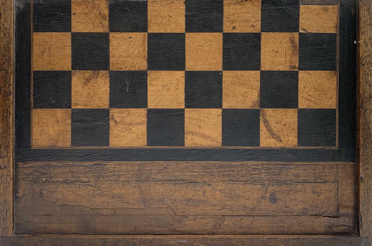 A 19th century mahogany large format mahogany and inlaid folding chess board, total size 53cm X 72cm - Image 2 of 4