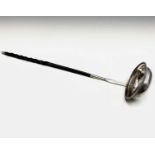 A George lll silver punch ladle London 1792