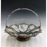 A Victorian pierced fruit bowl with cast border