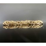 A 9ct gold fancy link bracelet 15.1gm