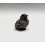 A silver chick pin cushion by Mordan