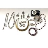 Contemporary silver jewellery etc