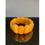 Butterscotch amber bracelet 41 grams.