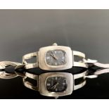 A silver ladies wristwatch by Kicco