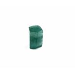 A small column of faceted emerald, approximately 4.35cts in total. ht 11.4mm
