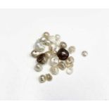 Various natural saltwater pearls, approximately 21.3ct in total.