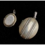 Two silver lockets