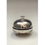 A rare Edwardian silver mounted service bell by Edward Souter Barnsley Birmingham 1904