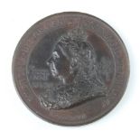 An 1897 Queen Victoria Diamond Jubilee commemorative medallion