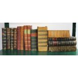 J R Green volumes 1-4 "A Short History of English People 1892" half leather bound (bindings slightly
