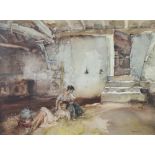 William Russell Flint (1880-1969), print signed in pencil, interior scene with Spanish ladies 47cm x