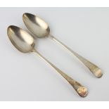 A George III silver table spoon London 1797 by Peter and Anne Bateman, 1 other, 130 grams