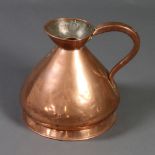 A 19th Century copper 2 gallon harvest measure 32cm h x 30cm Some dents and old repair