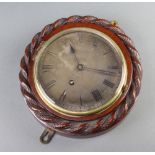 V.A.P Brevete, an Edwardian wall timepiece with silvered dial marked Norie & Wilson London contained