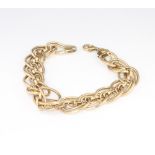 A 9ct yellow gold oval link bracelet 9.7 grams