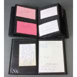 A scrap album of letters - Peter Cellier, Clive James, Alis Garland, Iris Law, Margaret Whiting, Ann