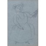 C Beaton, unsigned, pencil sketch costume design 14cm x 10cm