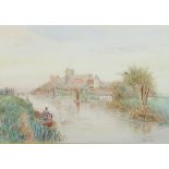 Alfred A Lewis, watercolour signed, "Windsor Castle" 37cm x 53cm