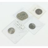 An Alexander The Great coin, 3 others