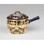 A Royal Crown Derby Imari pattern saucepan and cover 7cm