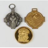 A silver Masonic jewel and 2 others 79.1 grams