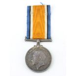 A British War medal to 211279 Private J F Russell 23rd Rifle Brigade (only World War One entitlement