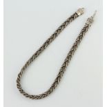A silver plaited necklace 110 grams