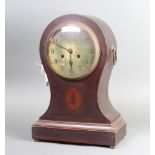 Philip Hass and Shore, an early 20th Century German striking mantel clock with silvered dial and
