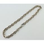 A silver necklace 160 grams