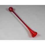 A red glass yard of ale