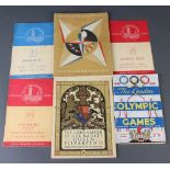 A programme for the 1948 London Olympics together with 5 other 1948 Olympic programmes - Basketball,