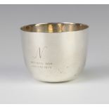 A silver tumbling cup, 172 grams