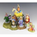 Royal Doulton Bunnykins, The Arthurian Legends Collection - Sir Lancelot DB301, Marian DB303, King