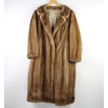 A lady's full length mink coat and a half length mink coat