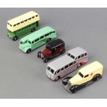 Dinky, a 1947 Double Decker Bus (29c) with Cream top and Green Lower Deck AEC/STL grille with no