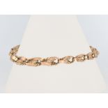 A 9ct yellow gold Edwardian 18cm bracelet 11.3 grams