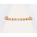 A 9ct yellow gold 75mm bracelet, 11.8 grams