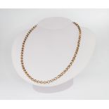 A 9ct yellow gold necklace 42cm 9.5 grams