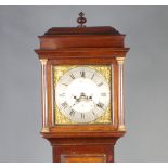 An 18th Century 30 hour striking longcase clock, the 31cm dial with gilt spandrels, silvered chapter