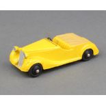 Dinky, a 1947/49 Sunbeam Tablot Sports car in yellow with fawn tonneau and black hubs