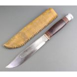 Wade and Butcher of Sheffield, The Pioneer Bowie knife with leather scabbard