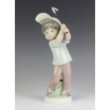 A Lladro figure of a golfer - Sport Billy 27cm