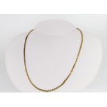 An 8ct yellow gold chain, 42cm, 8.1 grams