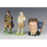 Two Royal Doulton figures - Middle Earth Aragon HN2916 and Legolas HN2917 15cm together with a