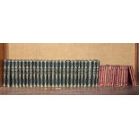 26 volumes "The Works of Sir Walter Scott" half leather bound, published by Adam and Charles Black