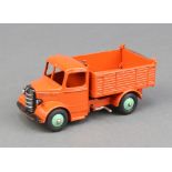 Dinky, a rare Bedford End Tipper Truck (25m) all orange with light green hubs