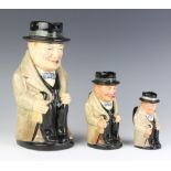 A Royal Doulton character jug Winston Churchill Prime Minister of Great Britain 1940 23cm, a ditto