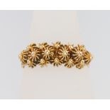 An 18ct yellow gold filigree ring size M, 2.9 grams